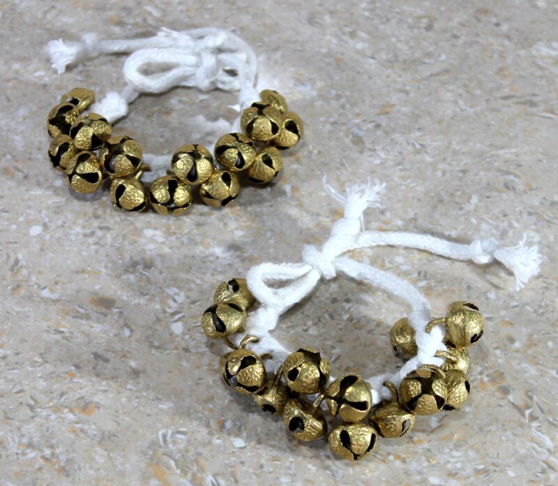 eSplanade Dance Ghungroo (15 + 15) Ghungroo White Cotton String | Bell, Ghungru 1 Line White Cotton String, Ghungroo 1 Line | Paijania | Pazeb | Kathak Indian Classical Dance - Image 4