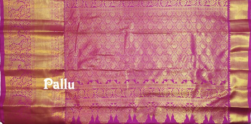 SREE KUMARAN Women's Kanchipuram Silk Pure Pattu Sarees With Blouse (VSK369-1) - Image 4