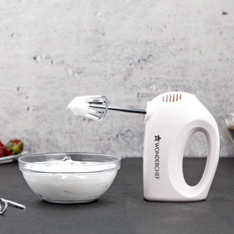 Ultima Plus Hand Mixer, 200W, 5 Speed Setting, Stainless Steel Beater and Kneading Hooks, 2 Years Warranty, White - Image 7