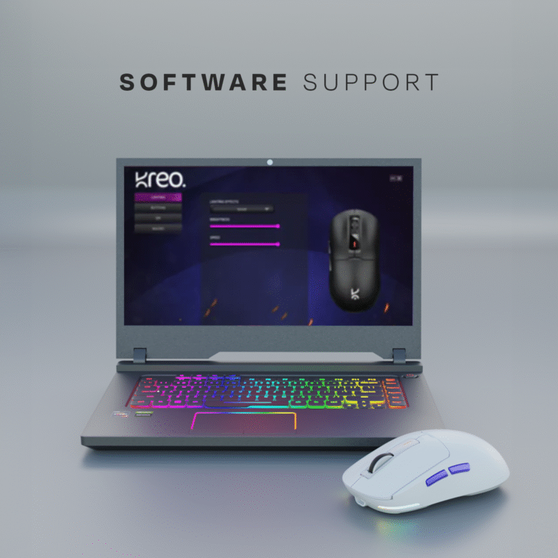 Pegasus 58g Ultra-Light Wireless White Gaming Mouse - Image 8