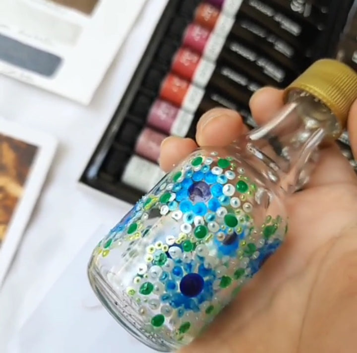 Brustro Artists Metallic Acrylic Set of 24x12ml with Black Paper A5 (40 Sheets) - Image 2