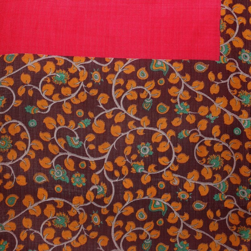 Rajnandini Women's Tussar Silk Saree with Blouse Piece (JOPLNB6004A_Pink_Free Size) - Image 6