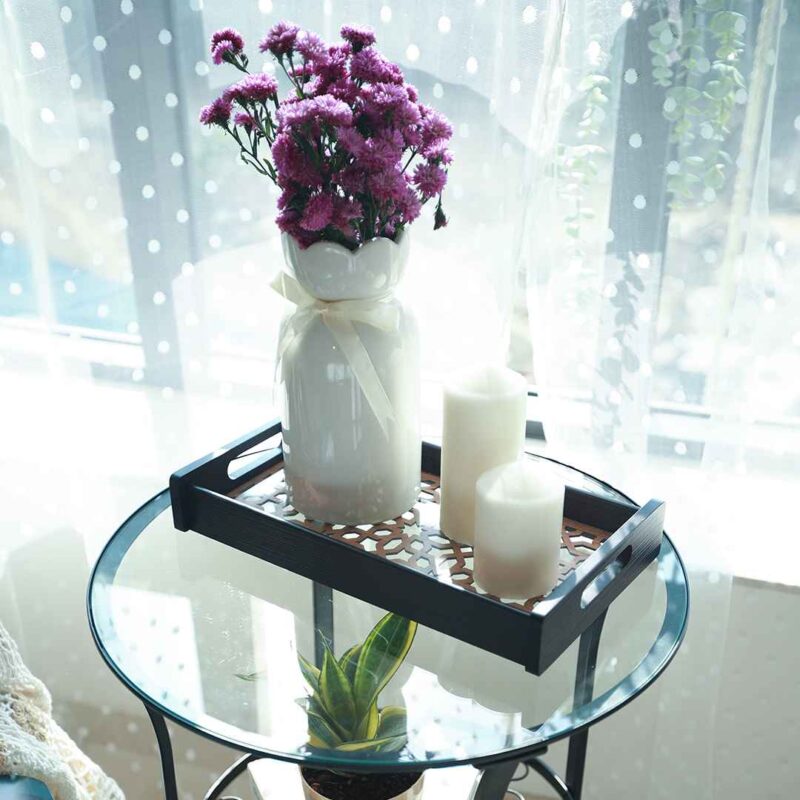 Casablanca Ornamental Tile Glass Tray -Medium - Image 3