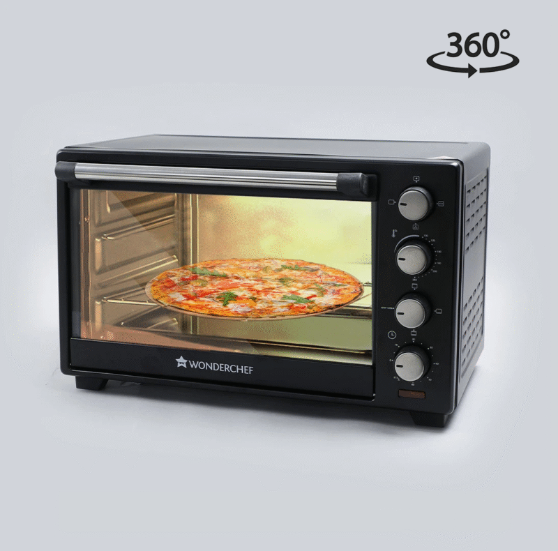 Wonderchef Renewed Oven Toaster Griller (OTG) - 28L | Black with Rotisserie | Auto-shut off | Heat-resistant Tempered Glass | Multi-stage Heat Selection - Image 17