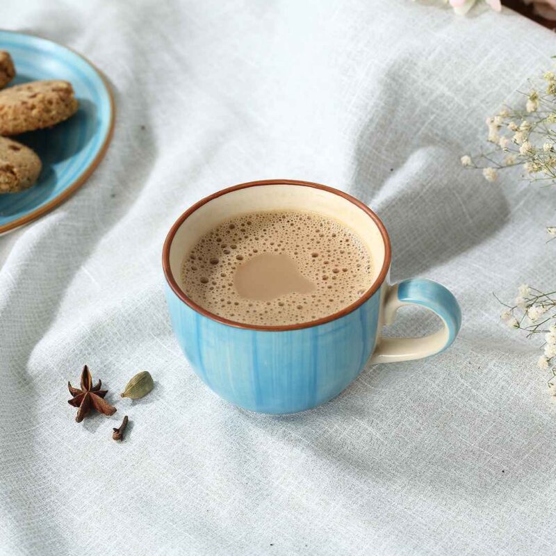 Teramo Tea Cup Blue Set of 2 - Image 2