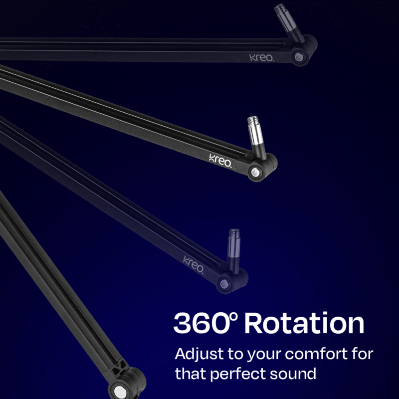 kreo Microphone Accessories Kit Boom arm + Shock Mount + Pop filter Combo - Image 7