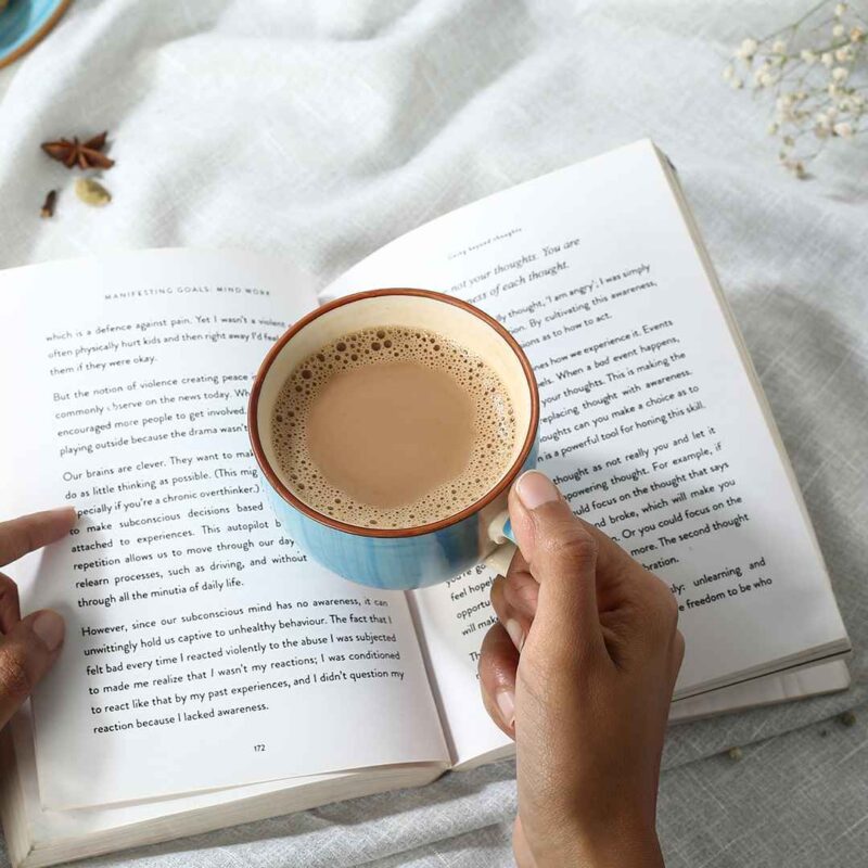 Teramo Tea Cup Blue Set of 2 - Image 5