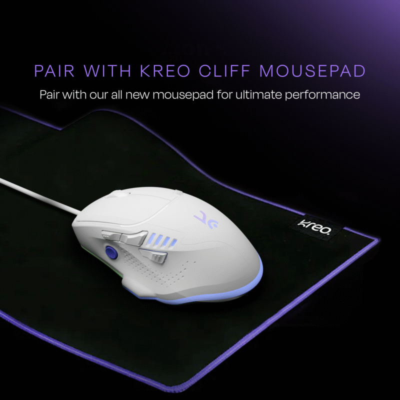 Hawk White Gaming Mouse - Image 7