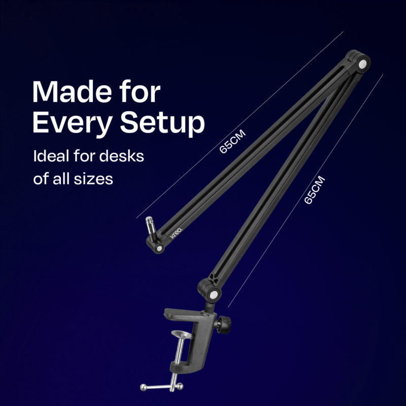 kreo Microphone Accessories Kit Boom arm + Shock Mount + Pop filter Combo - Image 8