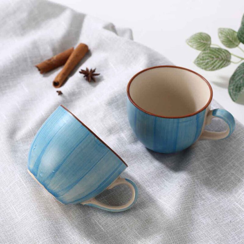 Teramo Tea Cup Blue Set of 2 - Image 6