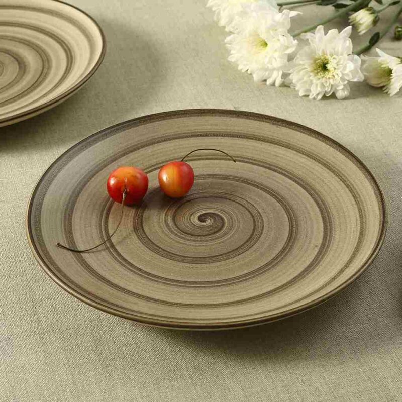 Teramo Quarter Plate Brown Set of 2 - Image 2