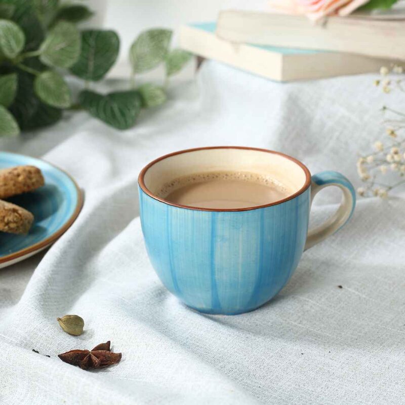 Teramo Tea Cup Blue Set of 2 - Image 8