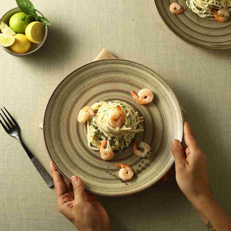 Teramo Brown Dinner Plate set of 2 - Image 4