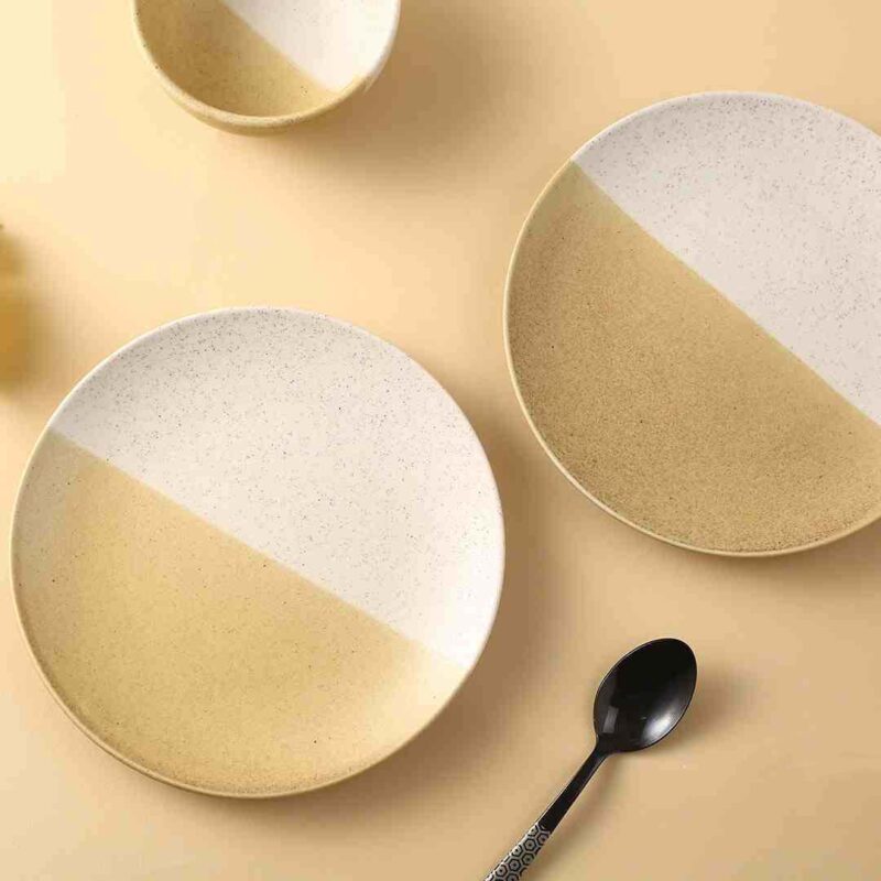 Teramo Yellow Quarter Plate set of 2 - Image 5