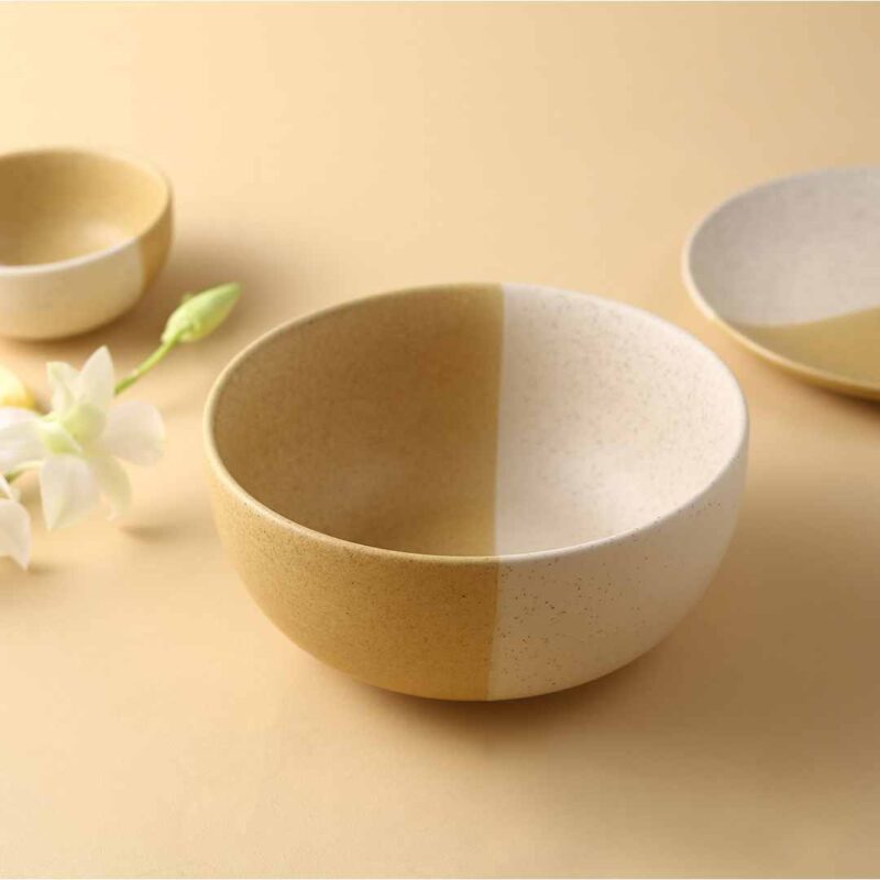 Teramo Yellow Serving bowl 1 Pc - Image 5