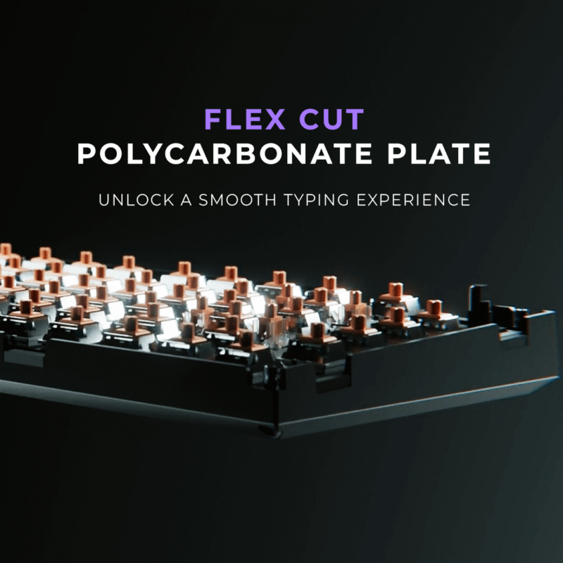 Swarm Black Purple Wireless Gaming Keyboard - Image 6