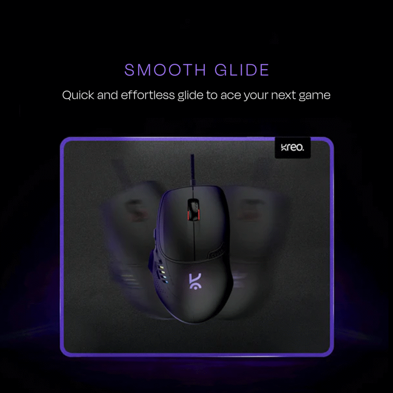 Hawk Gaming Mouse - Black - Image 5