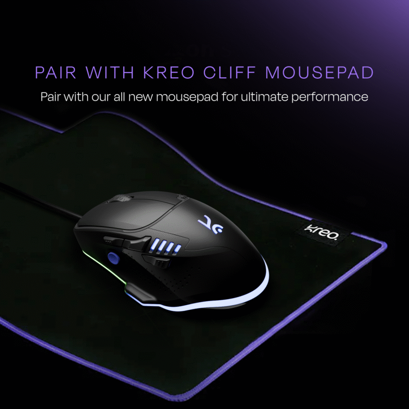 Hawk Gaming Mouse - Black - Image 10