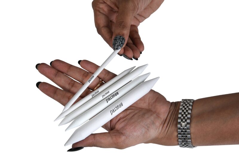 BRUSTRO Blending Stump | Set of 5 | White | Both End Pointed, Ideal for Students, Artist, Charcoal, Sketch, Drawing Tools, Smooth Blending , Mixing &Shading - Image 3