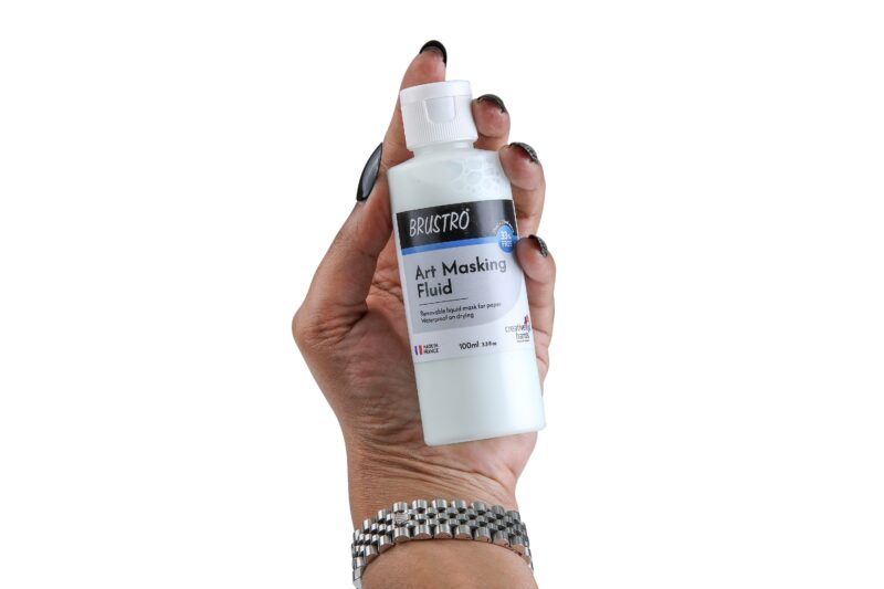 BRUSTRO Professional Art Masking Fluid | 100ml (75ml + 25ml) | Art watercolour tape, Ideal for Artists, Students, working with Watercolor, Ink, Paint, Gouche Colours.