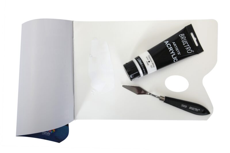 BRUSTRO Artists Acrylic 120ml Titanium White (Pack of 2) - Image 3