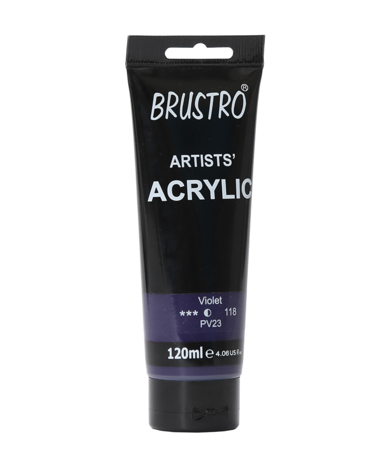 Brustro Artists' Acrylic 120ml Violet - Image 4