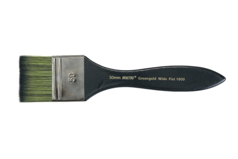 Brustro Artists Greengold Acrylic Brush Wide Flat Series 1800 - Size - 50mm - Image 2