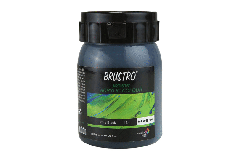 Brustro Artists Acrylic 500ml Ivory Black - Image 2