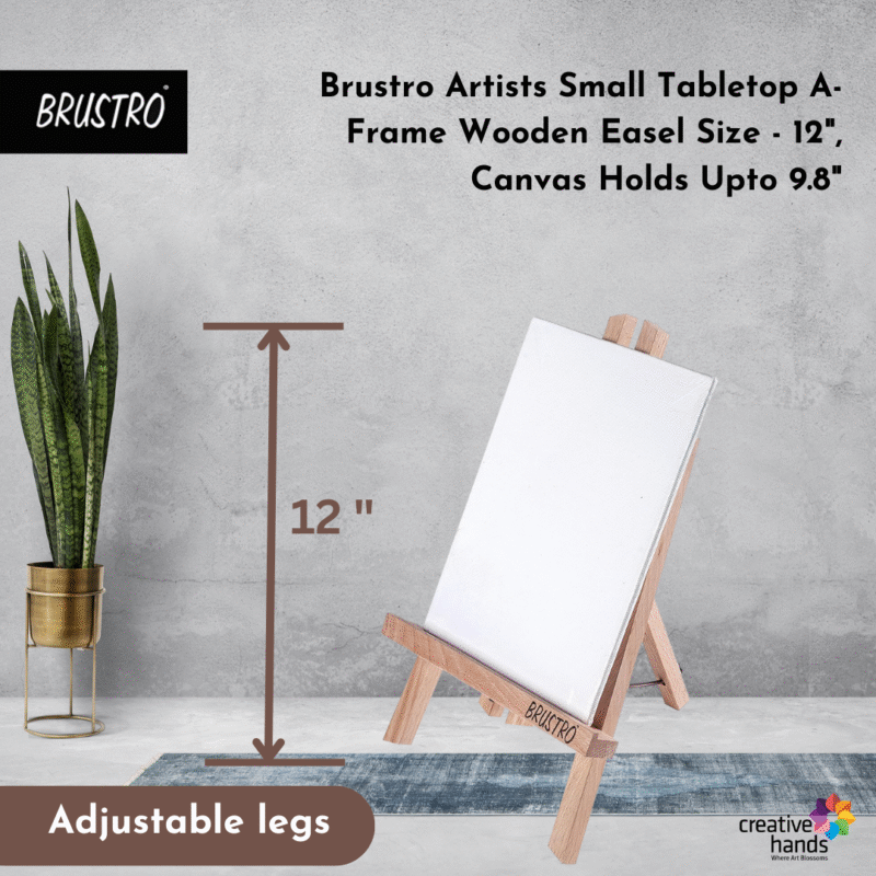 Brustro Artists' Tabletop A-Frame Wooden Easel 12inch - Image 2