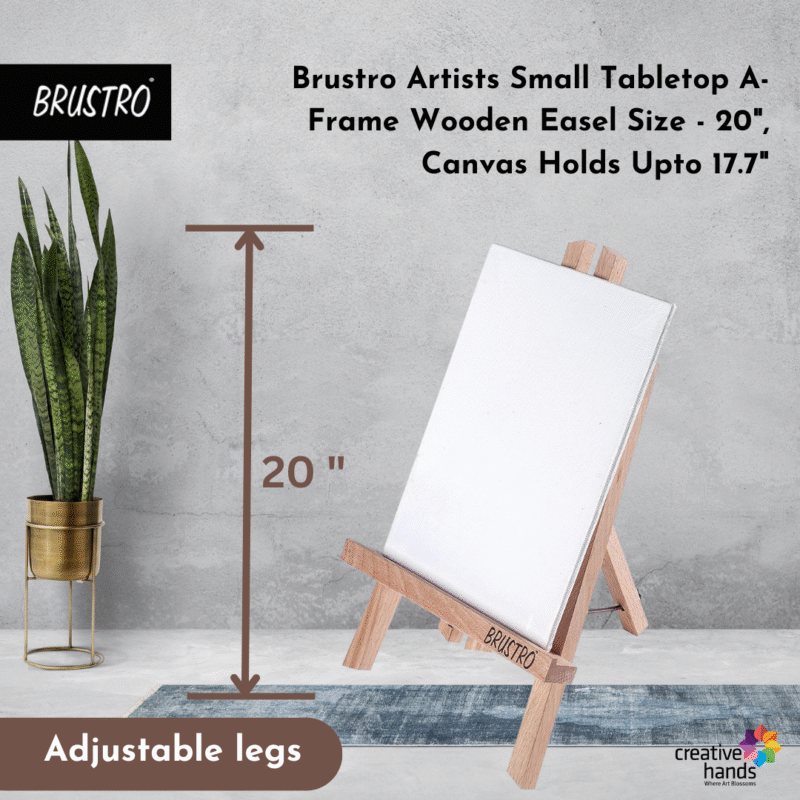 Brustro Artists' Tabletop A-Frame Wooden Easel 20 - Image 2