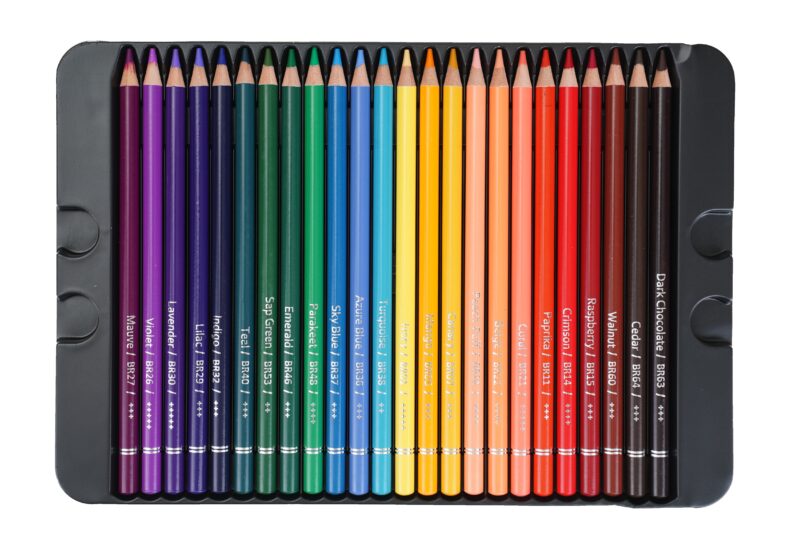 BRUSTRO Artists Colour Pencil | 6B, Set of 72 (in an Elegant tin Box) | Ideal for Students,Adults,Multiple Colors,Bright,Vibrant,Fade Resistant,DIY Art,Highly Pigmented, School, Safe use for Children - Image 3
