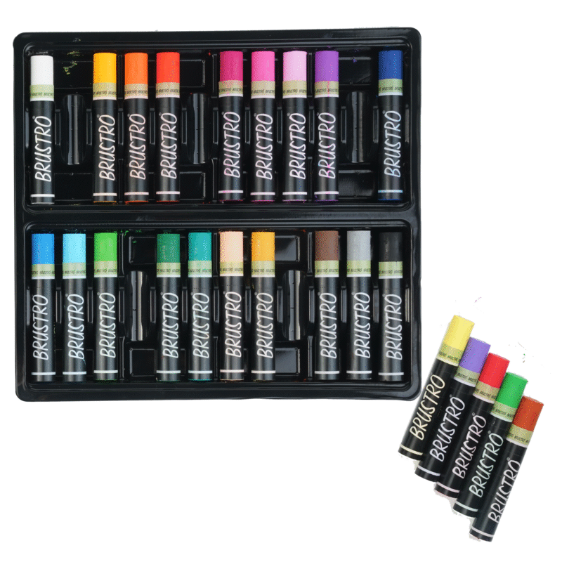 BRUSTRO Artist Oil pastel set of 24 (Regular) - Image 5