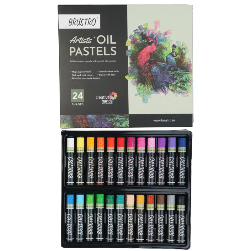 BRUSTRO Artist Oil pastel set of 24 (Regular) - Image 3