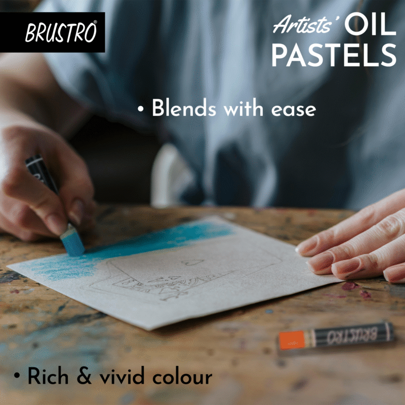 BRUSTRO Artist Oil pastel set of 24 (Regular) - Image 7