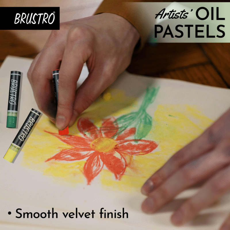 BRUSTRO Artist Oil pastel set of 24 (Regular) - Image 2