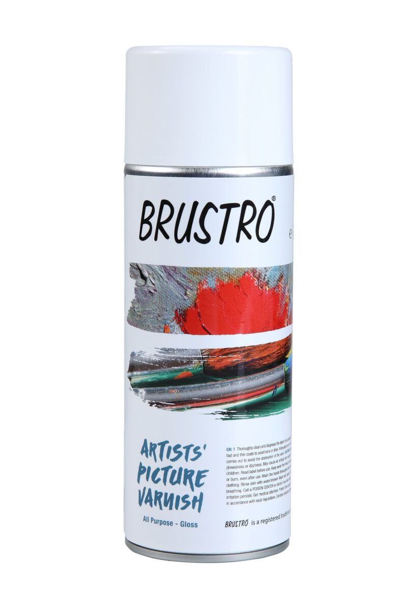 Brustro Artists' Varnish - Gloss- 400 ml spray can ( Made In Spain ) - Image 2