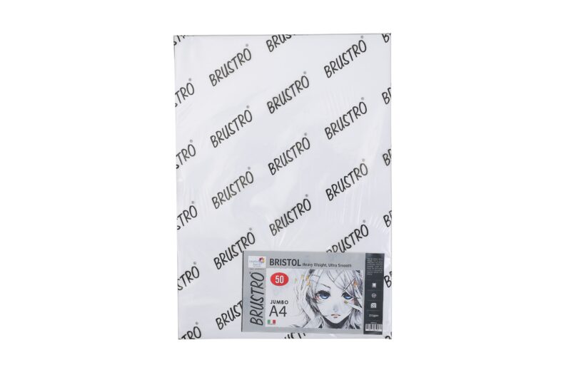 Brustro Bristol 250 GSM Jumbo - A4 (50 Sheets) - Image 3