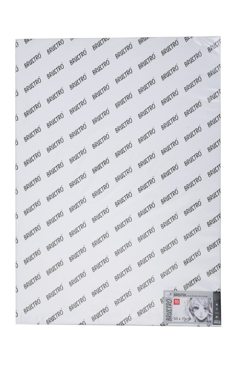 Brustro Bristol Ultra Smooth Paper 250 GSM, Size - 50 x 70 cm, 10 Sheets - Image 3