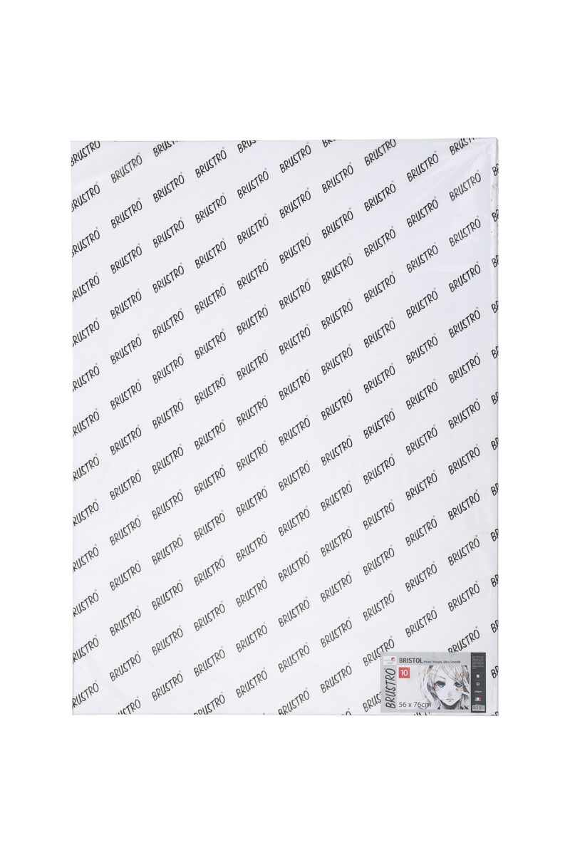 Brustro Bristol Ultra Smooth Paper 250 GSM, Size - 56 x 76 cm, 10 Sheets - Image 3