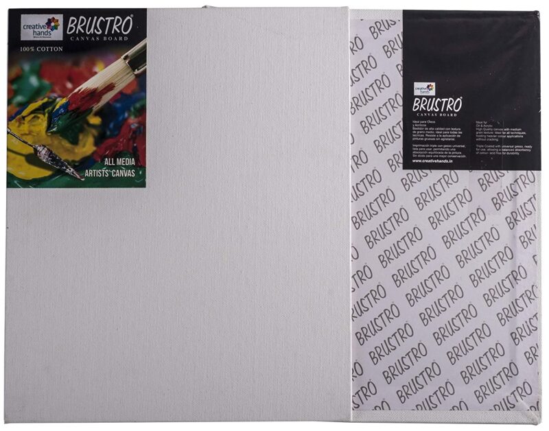 Brustro Canvas Board Medium Grain 6"X8" (Pack of 8) - Image 5