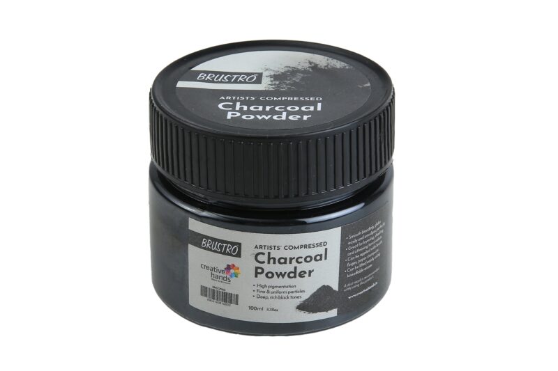 Brustro Artists' Compressed Charcoal Powder 100 ml - Image 4