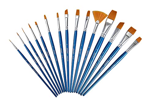 Brustro Artists Gouache Colour Set of 24 (12ML Tubes Each) + Synthetic Brush Set of 15 - Image 2