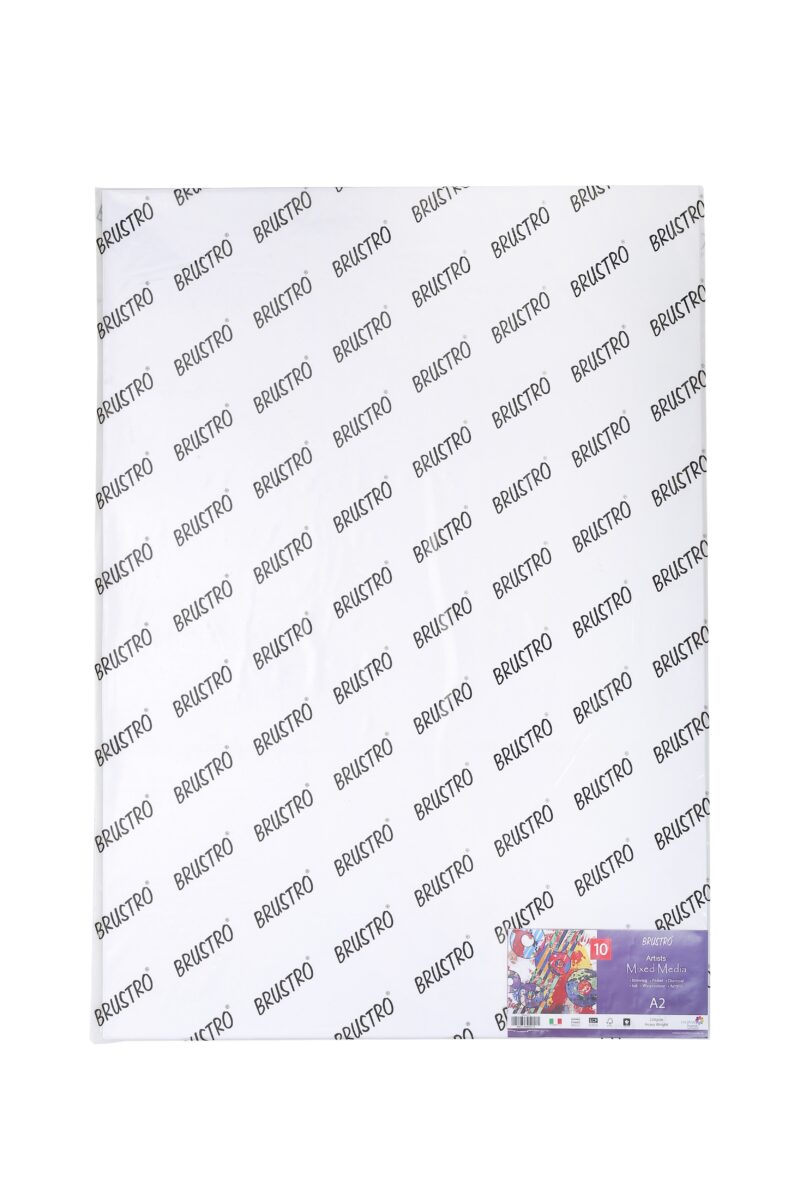 Brustro Artists Mixed Media Paper 250 GSM, Size - A2, 10 Sheets - Image 2