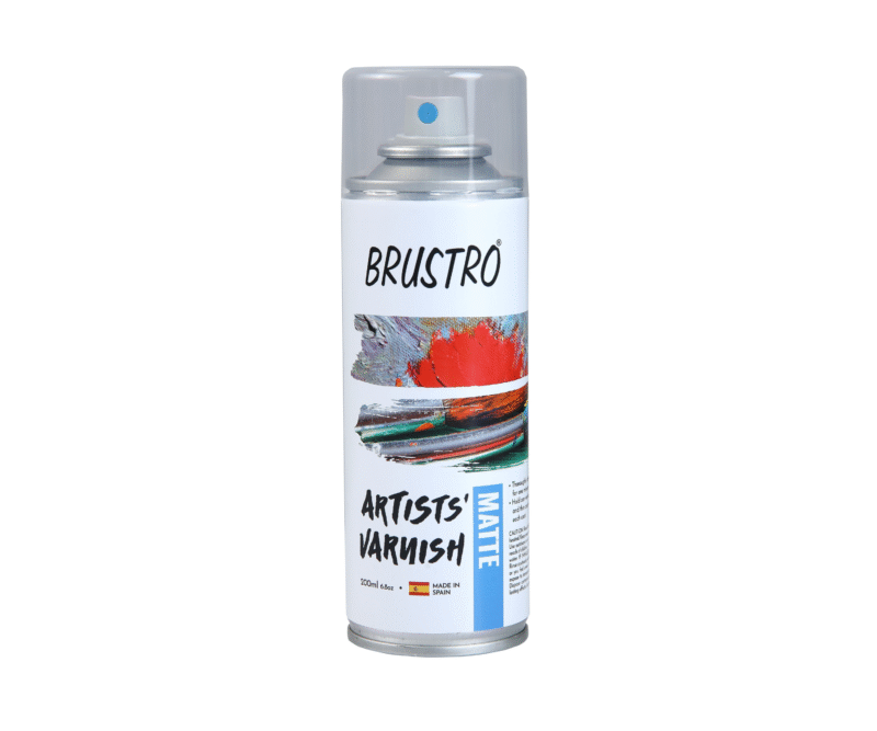 Brustro Artist's Varnish Spray Can|200ml| Matte Finish |Perfect Coating on Acrylic Painting,Watercolours,Oil Paints,Non-yellowing,Non Toxic,Transparent,Canvas,Paper, Artwork Protection. - Image 2