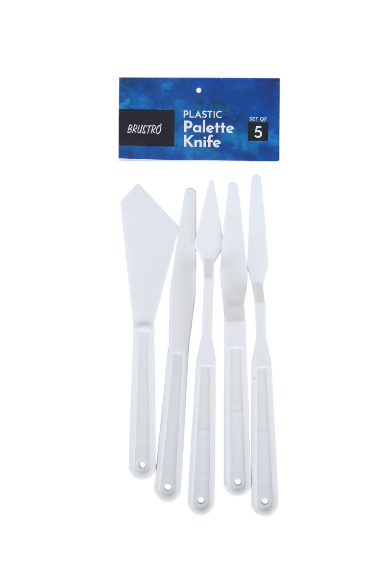 Brustro Plastic Palette Knives Set of 5 - Image 3