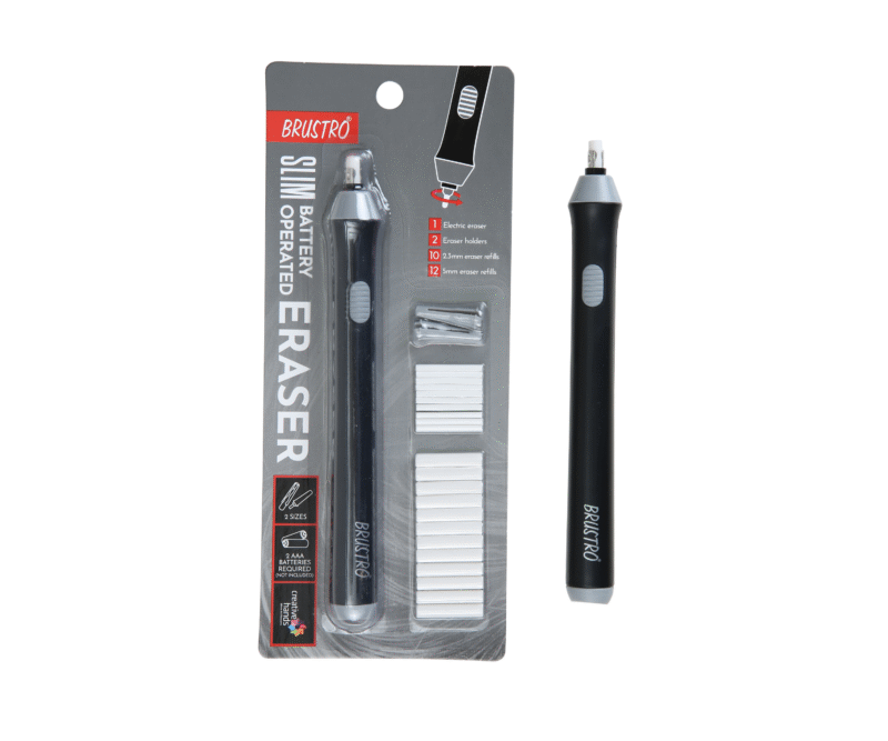 BRUSTRO Automatic Eraser | 2.3mm, 5mm| 22 Refills, 2 Eraser Holders | Ideal for Students and Adults, Drawing, Sketching, Mandala, Portrait | Battery Operated, Electric (Batteries not Included) - Image 5