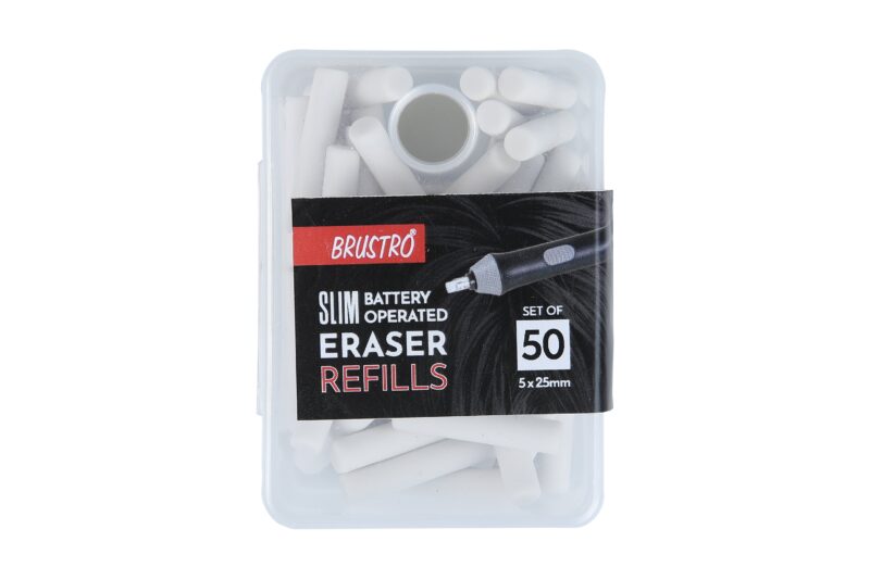 Brustro Slim Battery Operated Eraser Refills - 50 Pieces of 5x25mm - Image 3