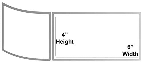 Brustro Self Adhesive White Direct Thermal Shipping Labels Stickers, 4 X 6-inch (100x150 mm = 500 Lables) 1-inch Core - Image 2