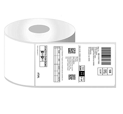 Brustro Self Adhesive White Direct Thermal Shipping Labels Stickers, 4 X 6-inch (100x150 mm = 500 Lables) 1-inch Core - Image 3