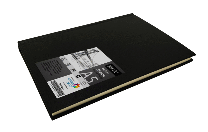 Brustro Artists Stitched Bound Sketch Book, A5 Size, 156 Pages, 90 GSM - Image 2
